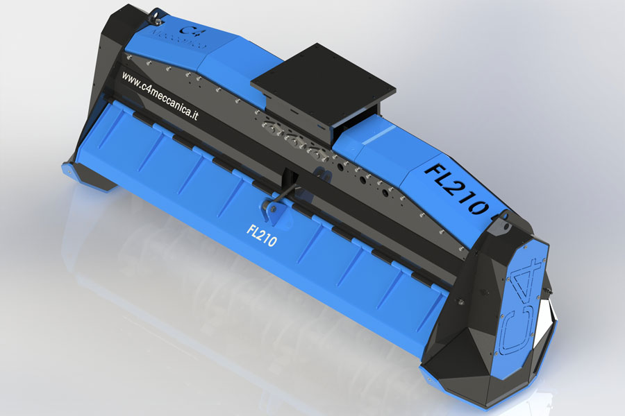 FL210 – Decespugliatrice idraulica con mazze a scomparsa per escavatori da 18 a 25 Ton