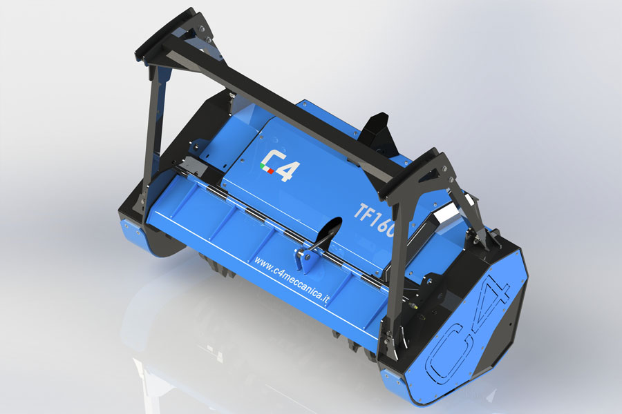 Series TF – Forestry hydraulic mulchers with fixed teeth for skid-steer