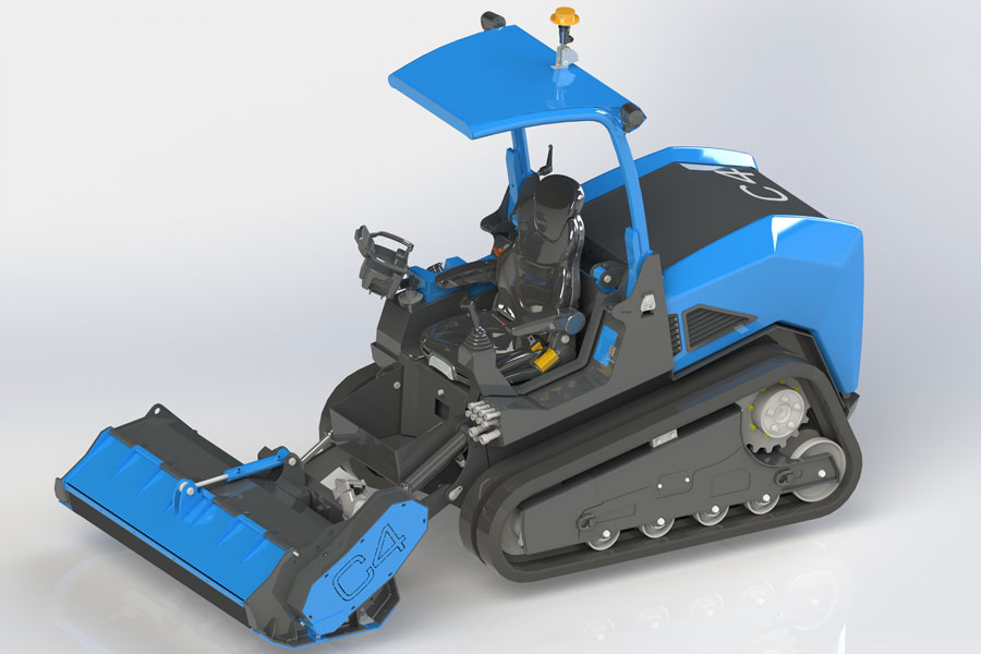 TMU40 – Radio-controlled tracked tool carrier