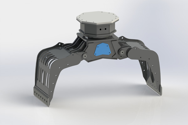 Sorting grapple – Sorting grapple with bidirectional hydraulic rotation as standard